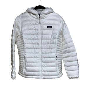Patagonia Down Sweater Hoody Jacket Birch White Women’s Size XL